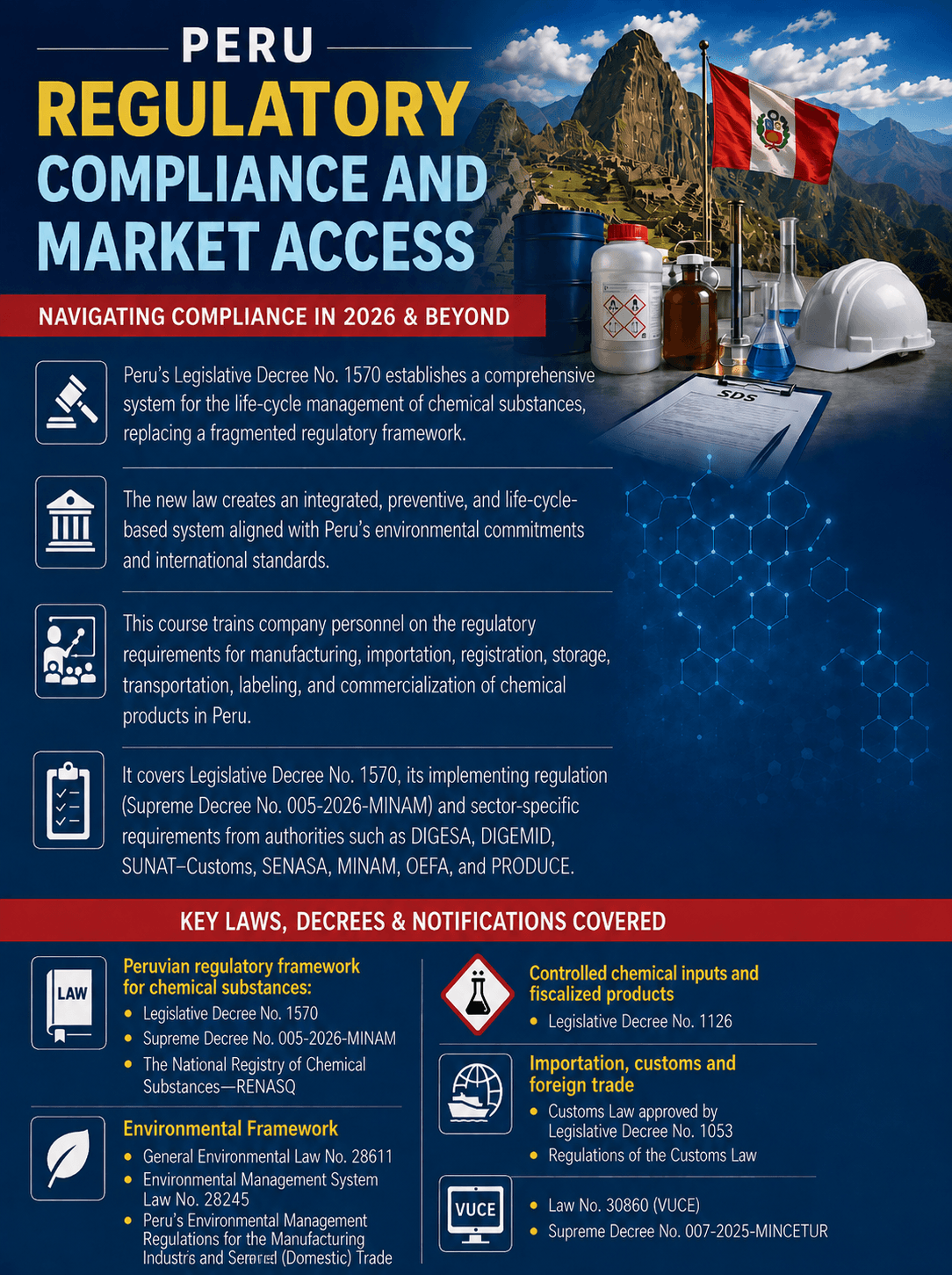 ReactionIQ Academy training course on Peru chemical compliance