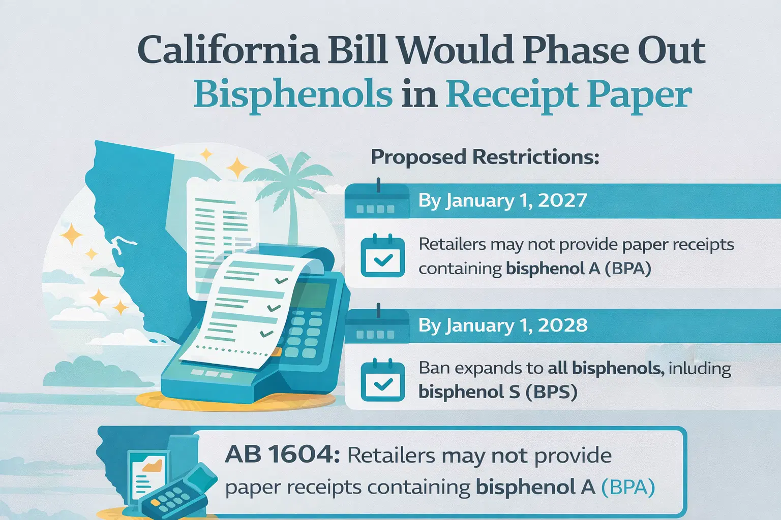 California Bill Bisphenol in Receipt Paper